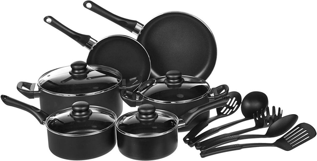 best affordable nonstick cookware set of amazon brand