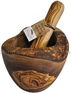 Best wood mortar and pestle made up of high quality wood olive