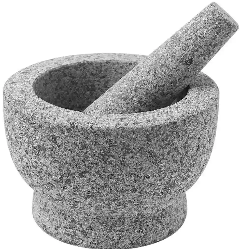 Chefsofi best meterial mortar and pestle made of high quality granite which is pricy but very best