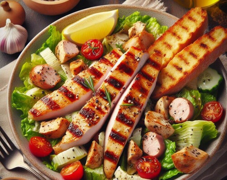 Delicious Grilled Chicken Caesar Salad Recipe