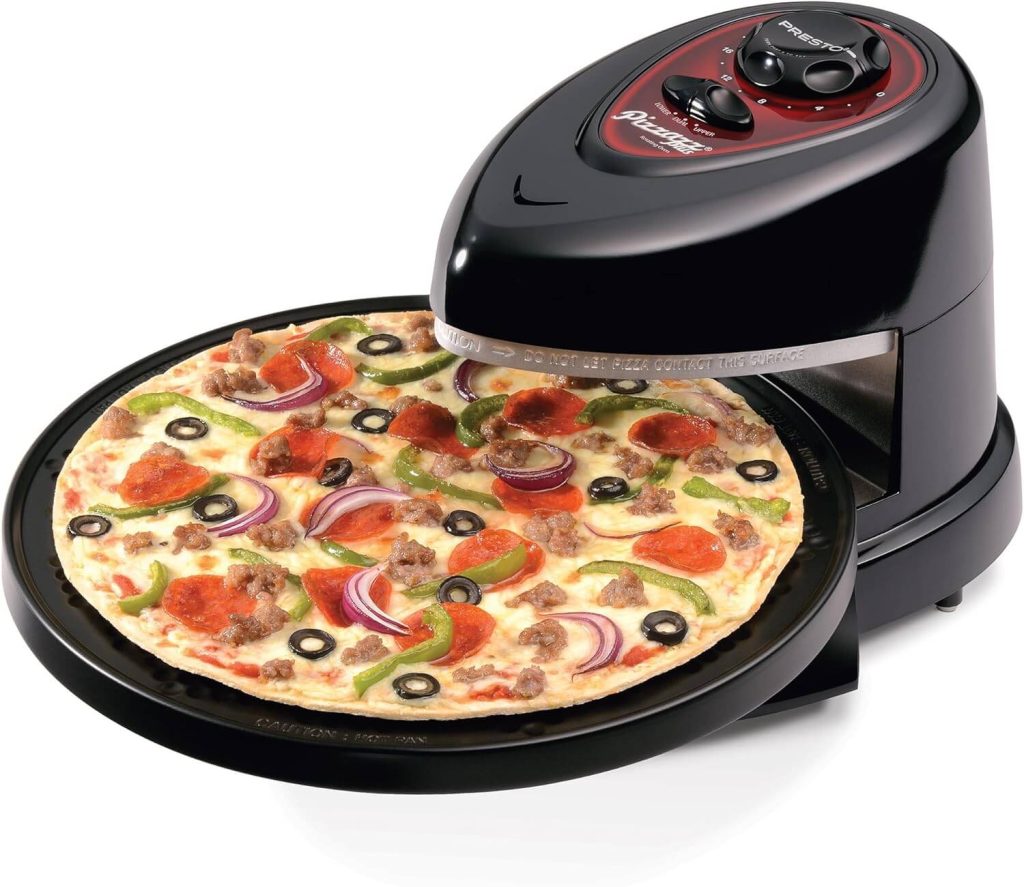 Presto Pizzazz Plus Rotating Oven, Black